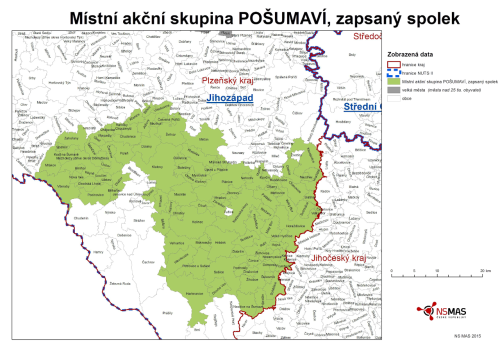 MAS POŠUMAVÍ, zapsaný spolek